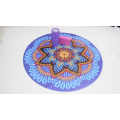 Yugland Meditation Round Shape Yoga Suede Rubber Round Yoga Mat